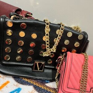 Black and Gold Studded Women's Bag Victoria secret